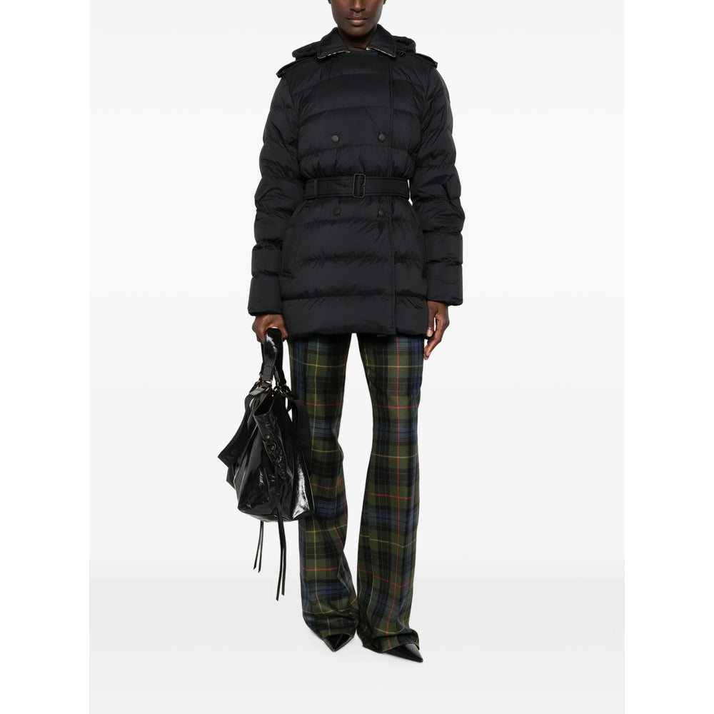 Burberry Black Coats - Single Breasted Coats Women BURBERRY
