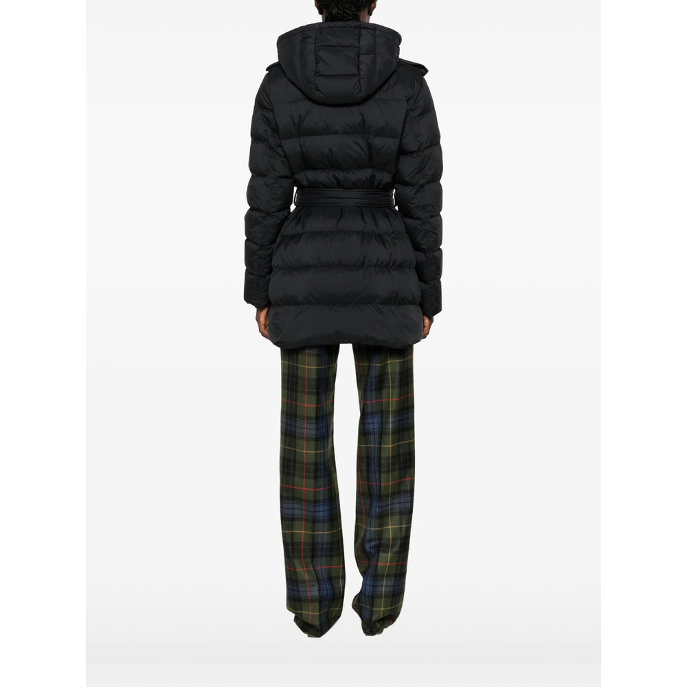 Burberry Black Coats - Single Breasted Coats Women BURBERRY