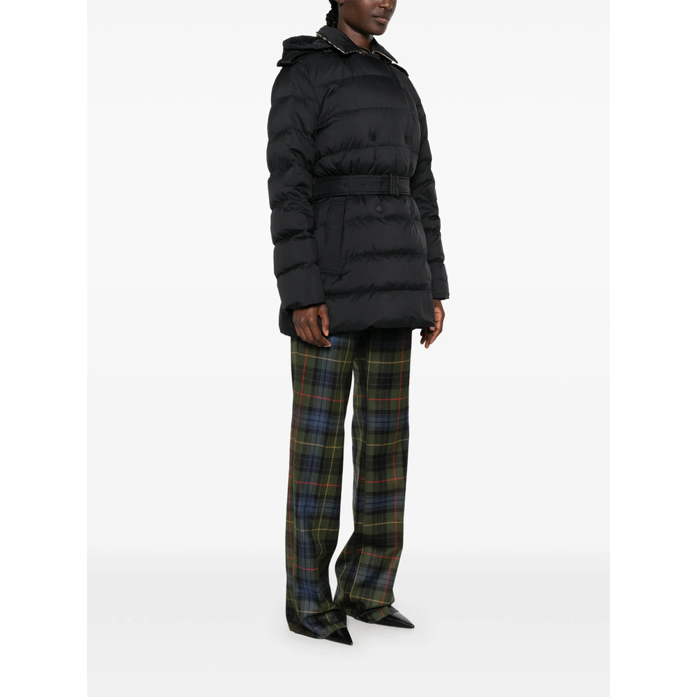 Burberry Black Coats - Single Breasted Coats Women BURBERRY