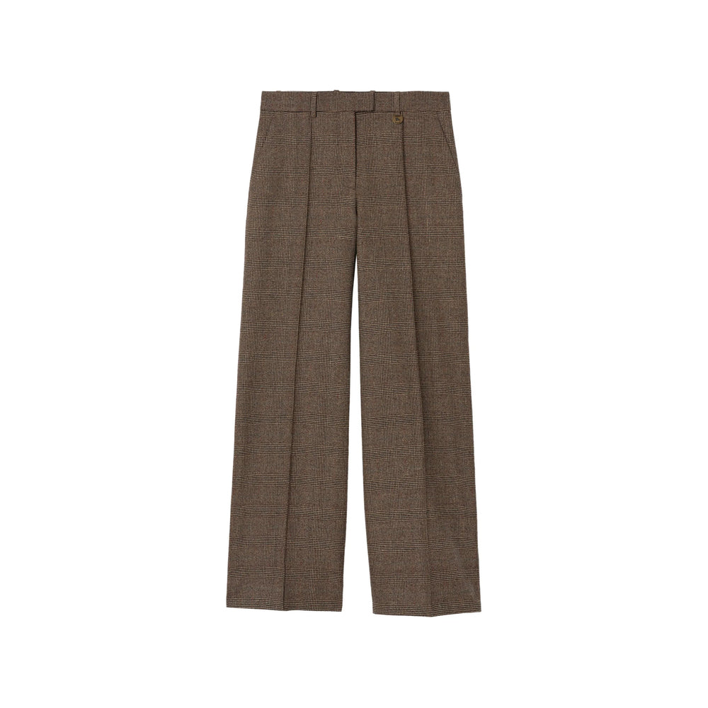 Burberry Brown Trousers - Tailored Trousers Women BURBERRY