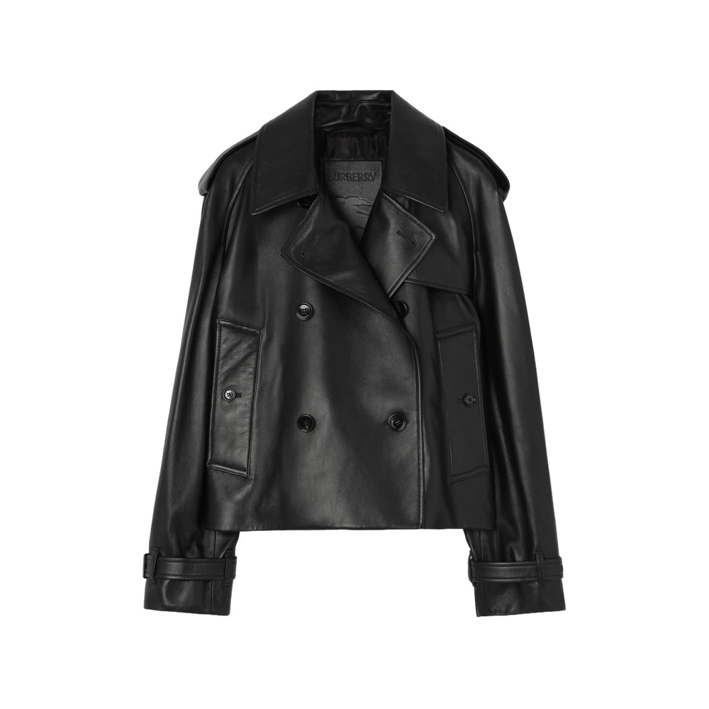 Burberry Black Jackets - Cropped Jackets Women BURBERRY
