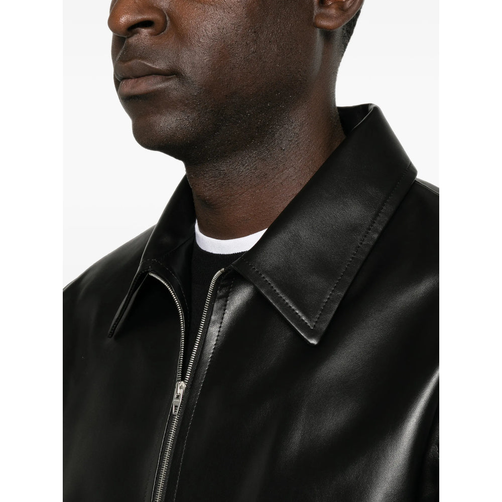Jil Sander Black Jackets - Leather Jackets Men JIL SANDER