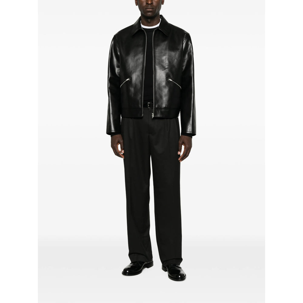 Jil Sander Black Jackets - Leather Jackets Men JIL SANDER