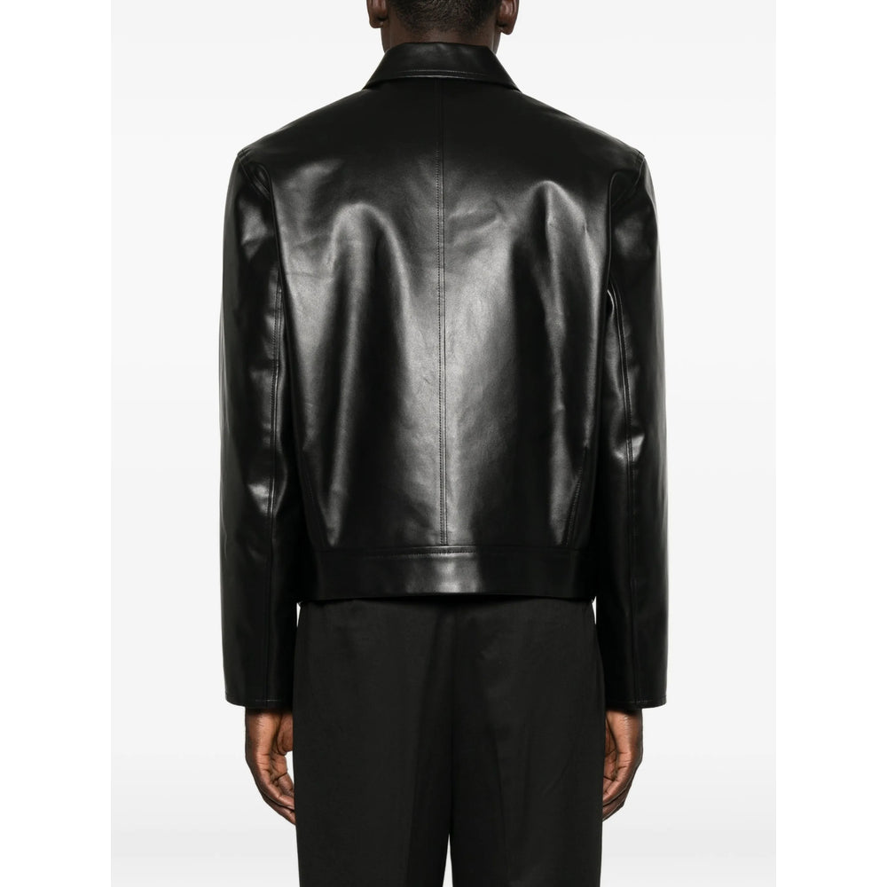 Jil Sander Black Jackets - Leather Jackets Men JIL SANDER