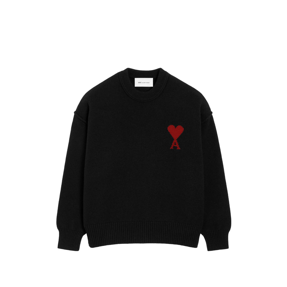 Ami Paris Black Sweaters & Knitwear - Jumpers Men AMI PARIS