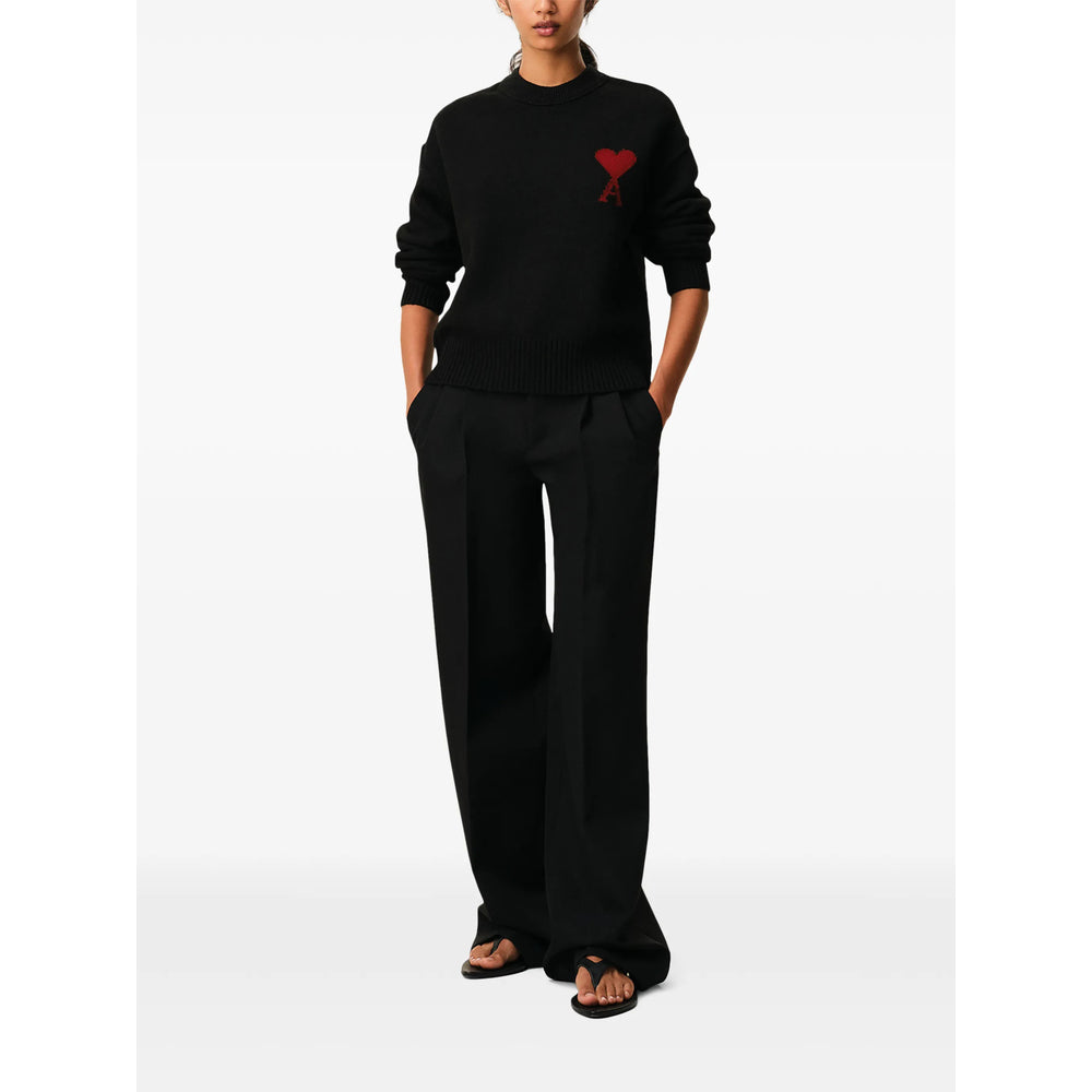 Ami Paris Black Sweaters & Knitwear - Jumpers Men AMI PARIS