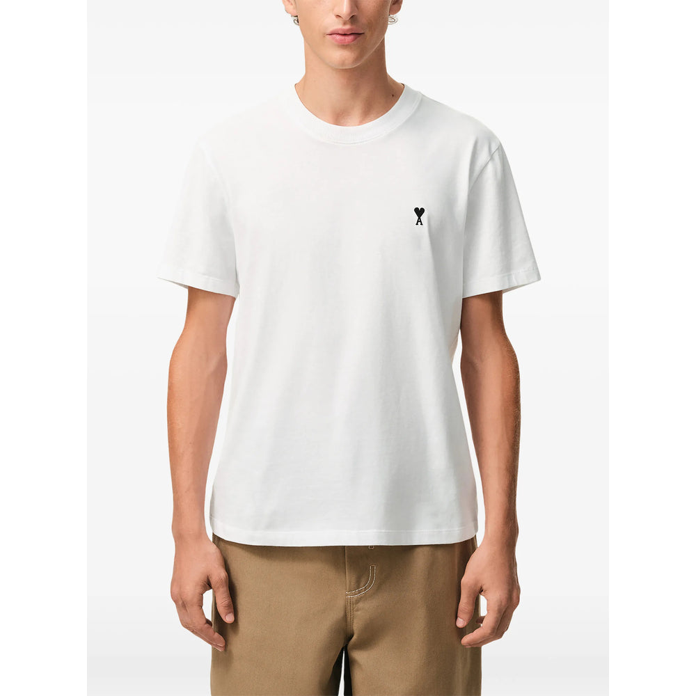 Ami Paris White T-Shirts & Vests - T-Shirts Men