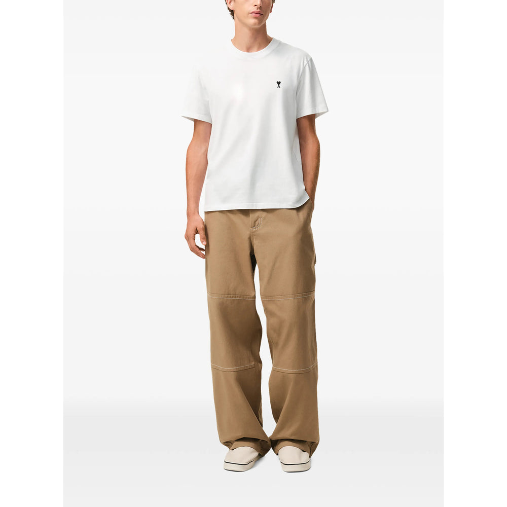 Ami Paris White T-Shirts & Vests - T-Shirts Men