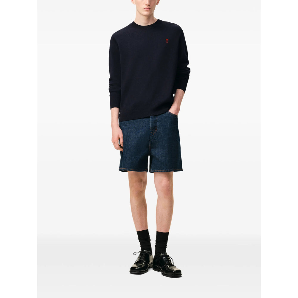 Ami Paris Blue Sweaters & Knitwear - Jumpers Men AMI PARIS