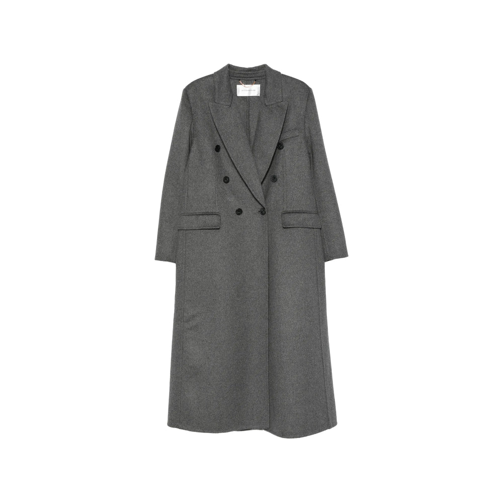 Victoria Beckham Grey Coats - Double Breasted & Peacoats Women VICTORIA BECKHAM