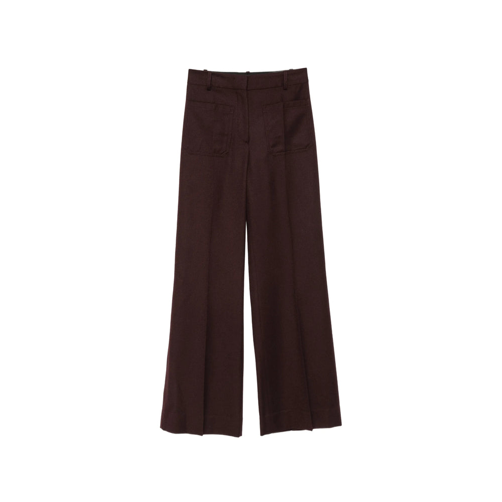 Victoria Beckham Brown Trousers - Tailored Trousers Women VICTORIA BECKHAM