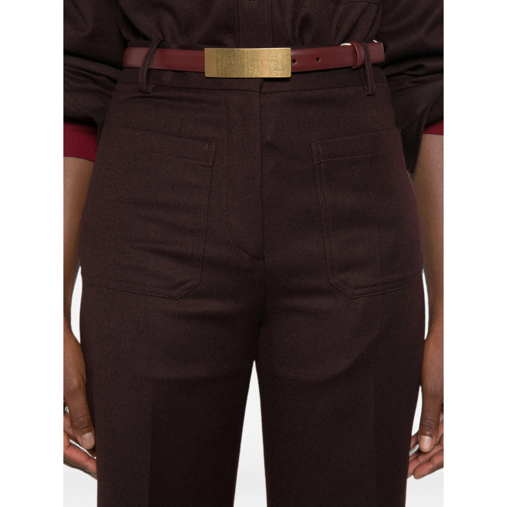 Victoria Beckham Brown Trousers - Tailored Trousers Women VICTORIA BECKHAM