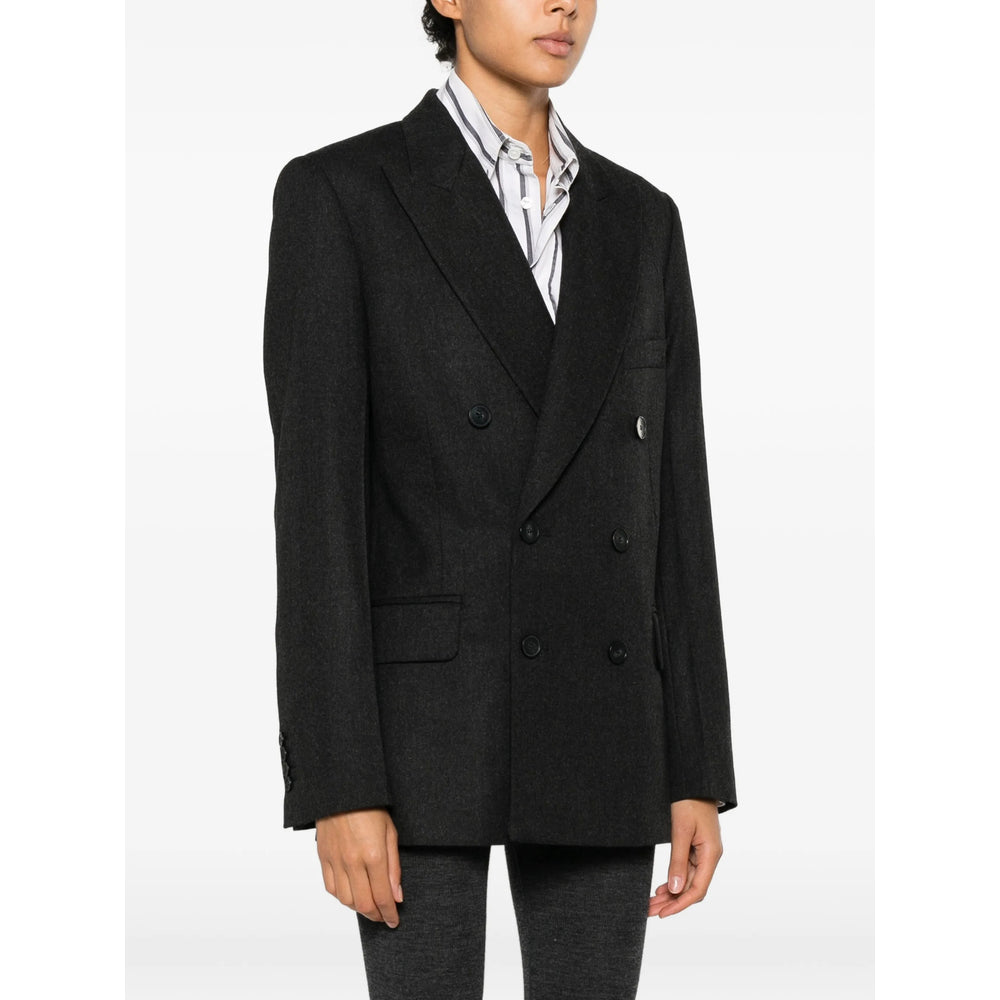 Victoria Beckham Grey Jackets - Blazers Women VICTORIA BECKHAM