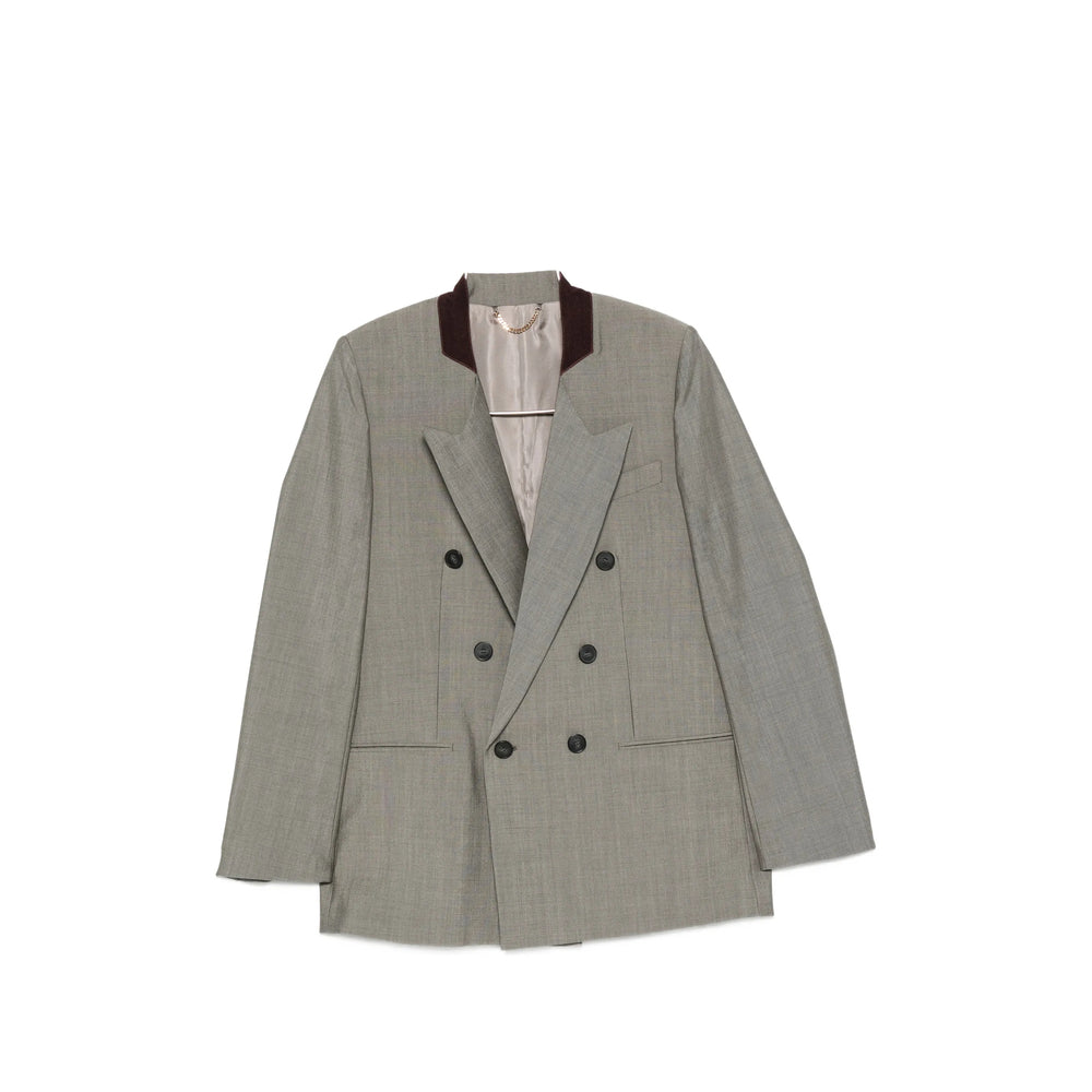 Victoria Beckham Grey Jackets - Blazers Women VICTORIA BECKHAM