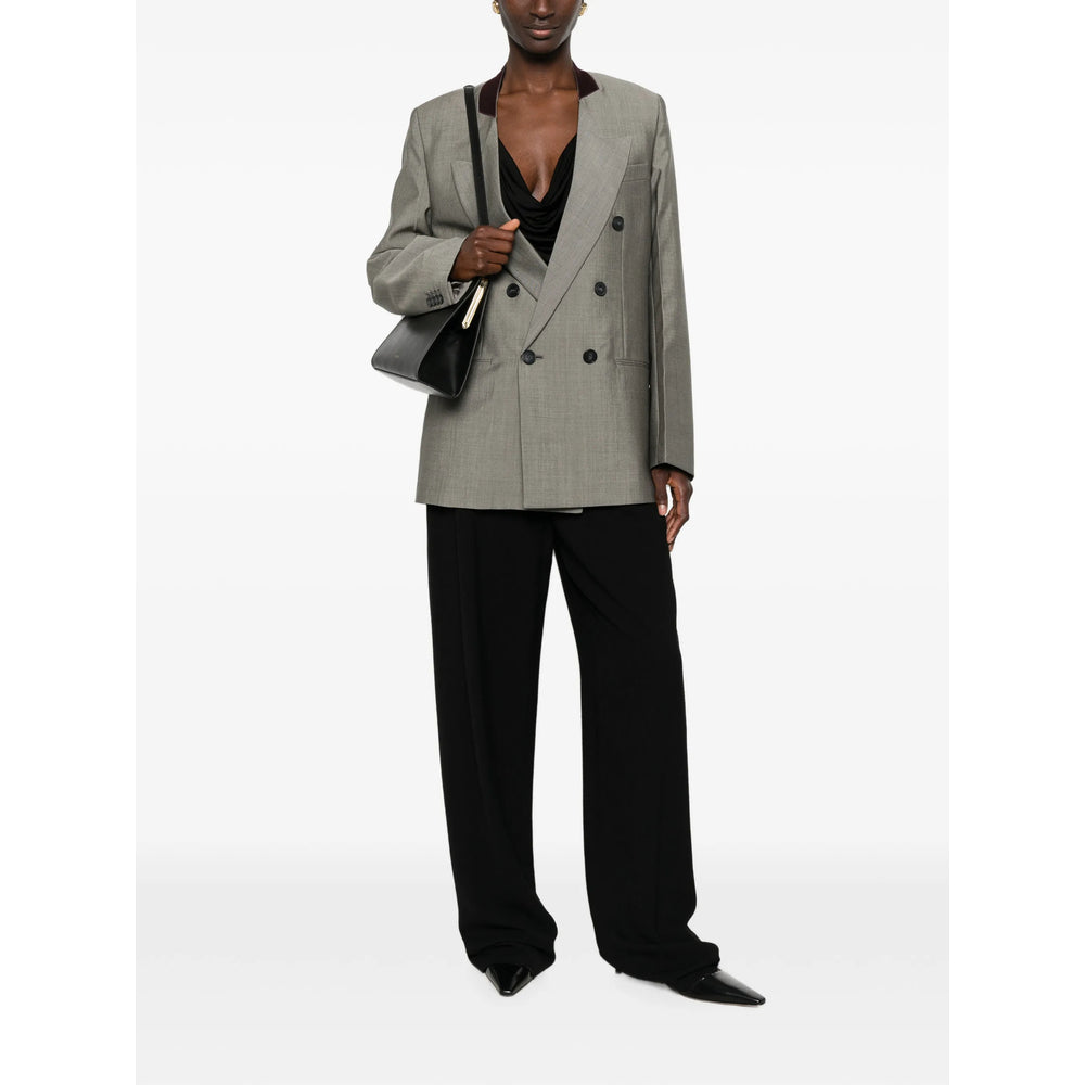 Victoria Beckham Grey Jackets - Blazers Women VICTORIA BECKHAM