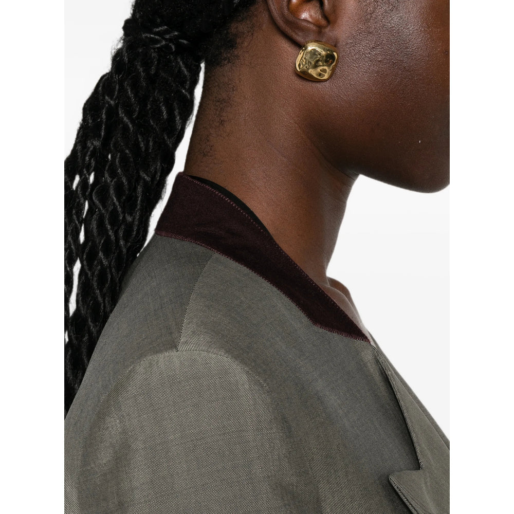 Victoria Beckham Grey Jackets - Blazers Women VICTORIA BECKHAM