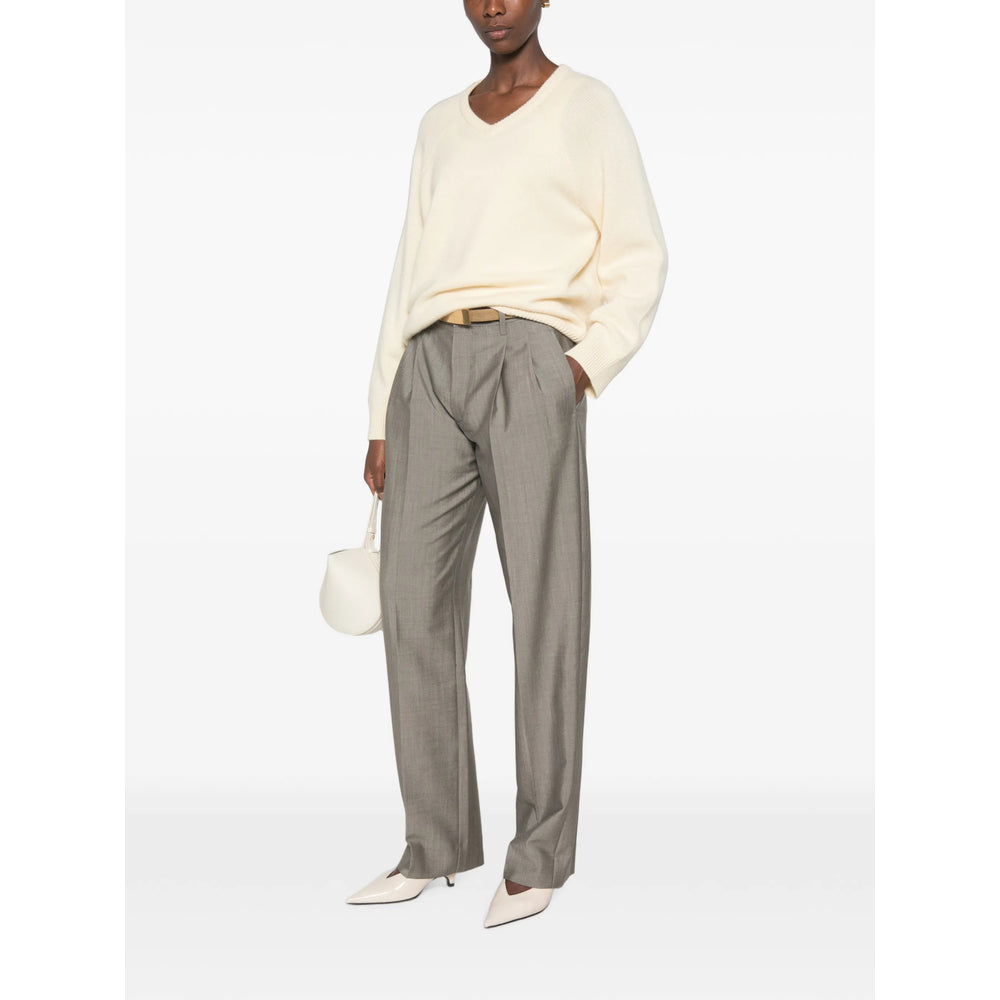Victoria Beckham Grey Trousers - Straight Trousers Women VICTORIA BECKHAM