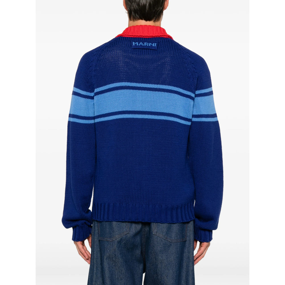 Marni Blue Sweaters & Knitwear - Cardigans Men MARNI