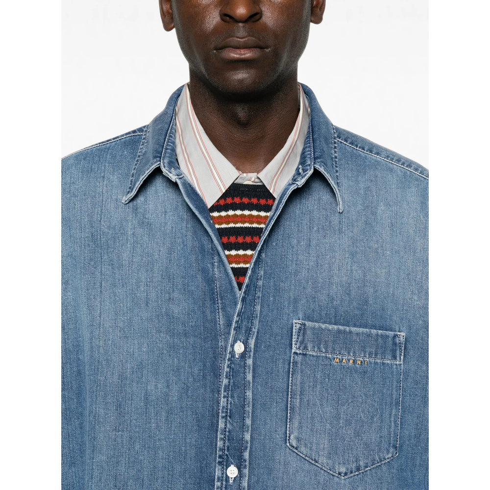 Marni Blue Jackets - Shirt Jackets Men MARNI