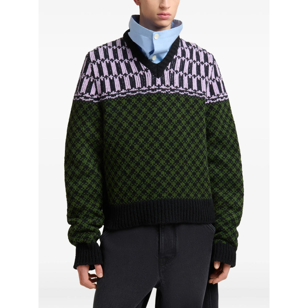 Marni Green Sweaters & Knitwear - Jumpers Men MARNI