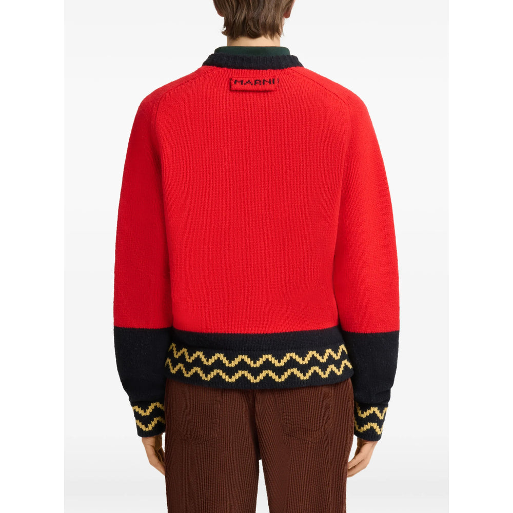 Marni Red Sweaters & Knitwear - Jumpers Men MARNI