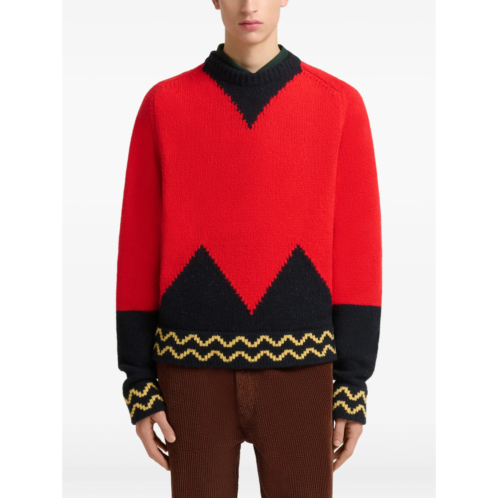 Marni Red Sweaters & Knitwear - Jumpers Men MARNI