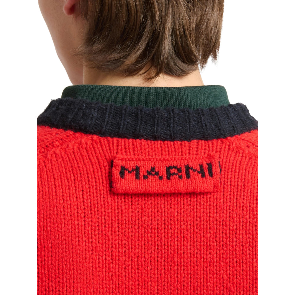 Marni Red Sweaters & Knitwear - Jumpers Men MARNI