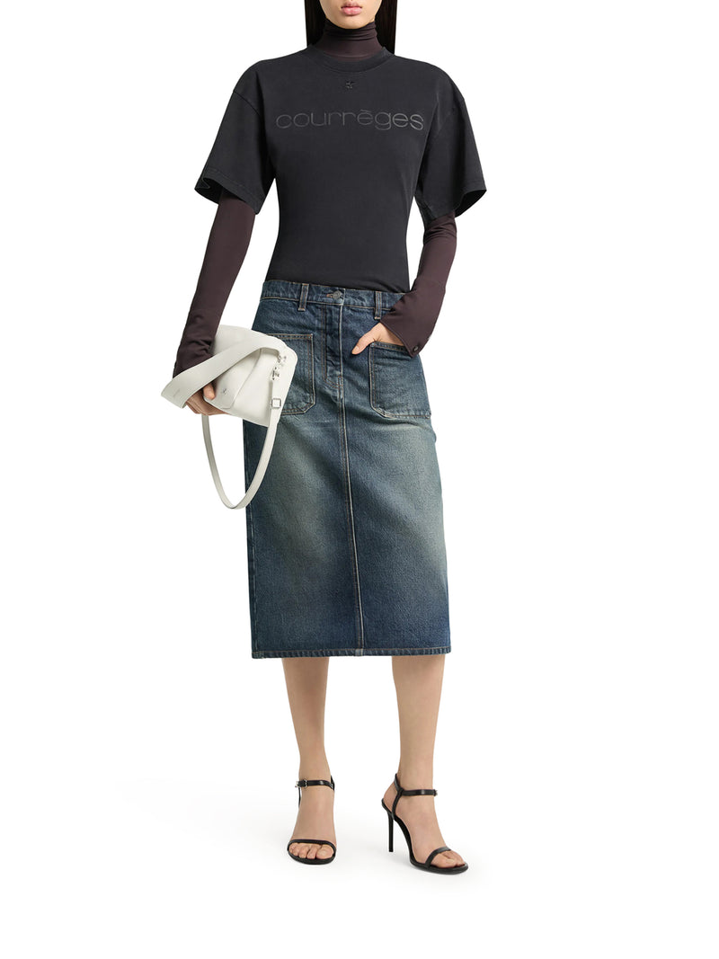 Courreges Women Waisted Printed T-Shirt COURREGES