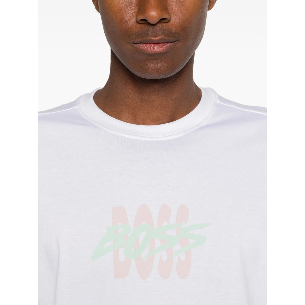 Boss White T-Shirts & Vests - T-Shirts Men BOSS