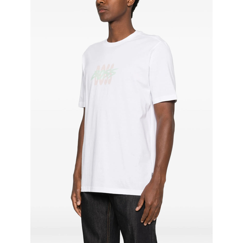 Boss White T-Shirts & Vests - T-Shirts Men BOSS