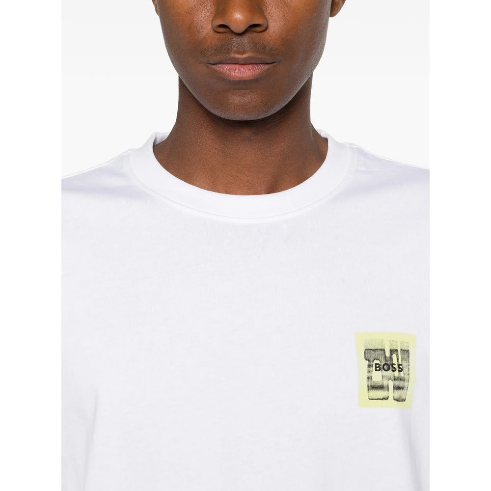 Boss White T-Shirts & Vests - T-Shirts Men BOSS