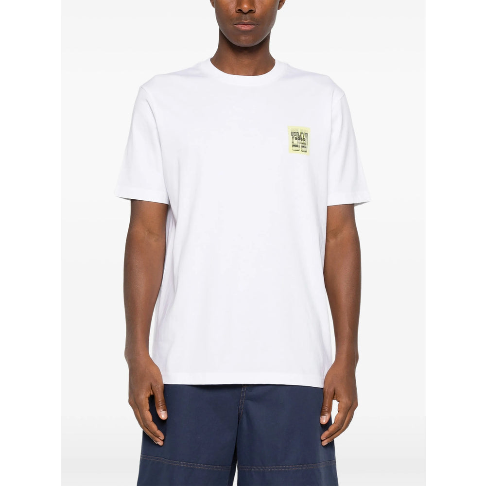 Boss White T-Shirts & Vests - T-Shirts Men BOSS