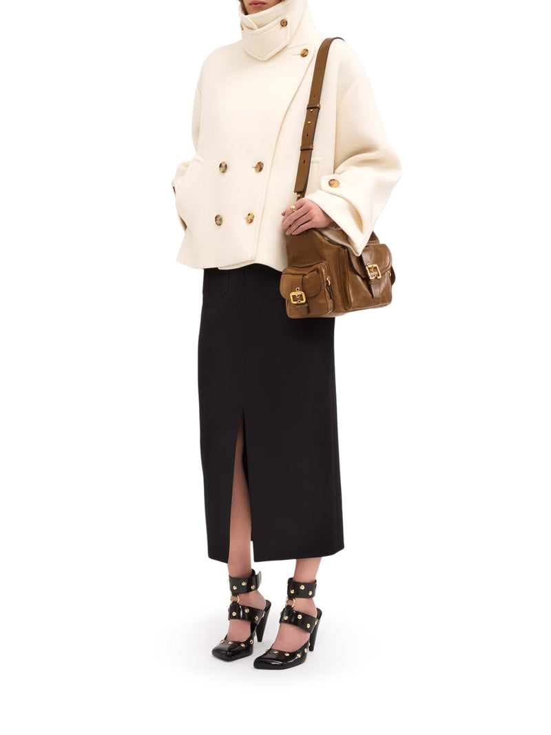 Chloe` Women Oversized Short Wool Coat CHLOE