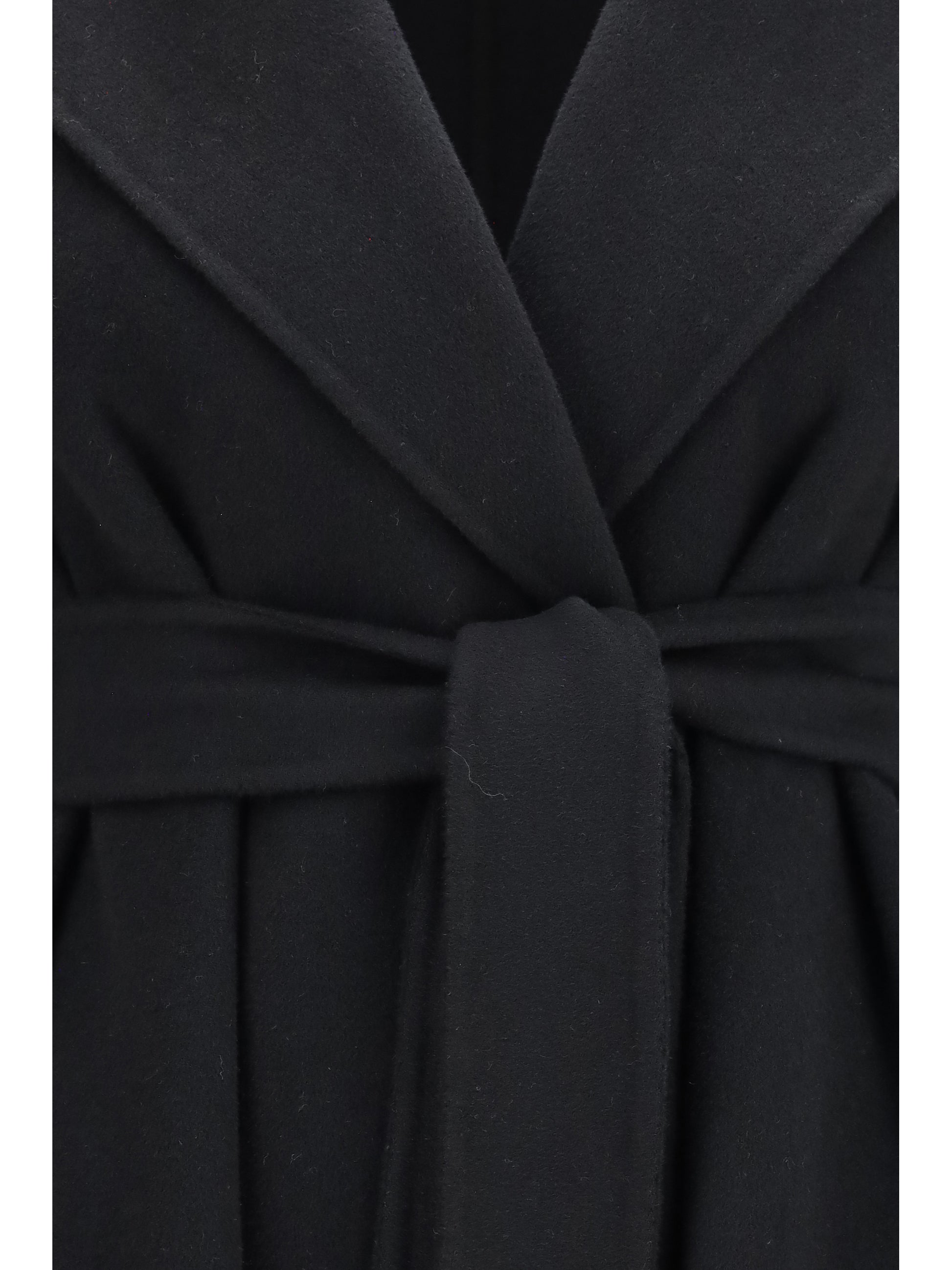 Max Mara Studio Women Long Robe Coat In Wool, Cashmere And Silk MAX MARA STUDIO