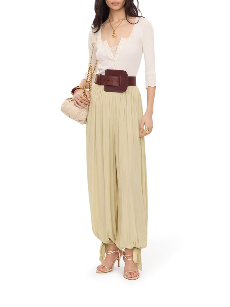 Chloe` Women Fitted Top In Cotton And Silk Jersey CHLOE