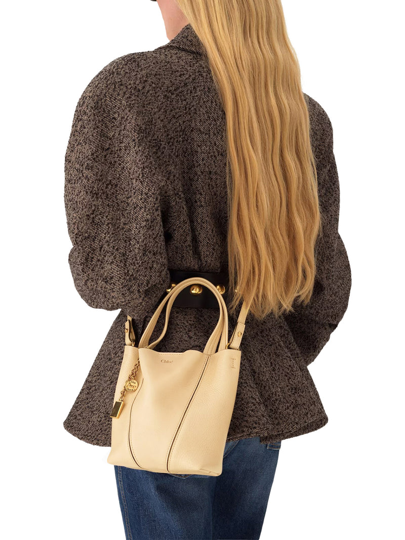 Chloe` Women Chloé Spin Small Tote Bag In Leather CHLOE