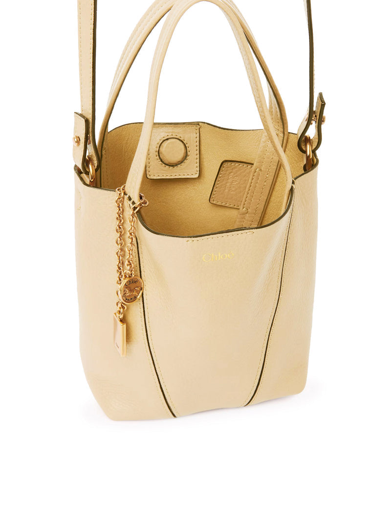 Chloe Women Chloe` Women Chloé Spin Small Tote Bag In Leather CHLOE
