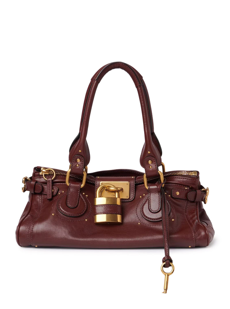 Chloe` Women Paddington Bag In Grenade Leather CHLOE
