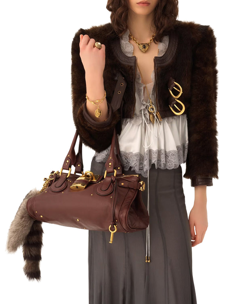 Chloe` Women Paddington Bag In Grenade Leather CHLOE
