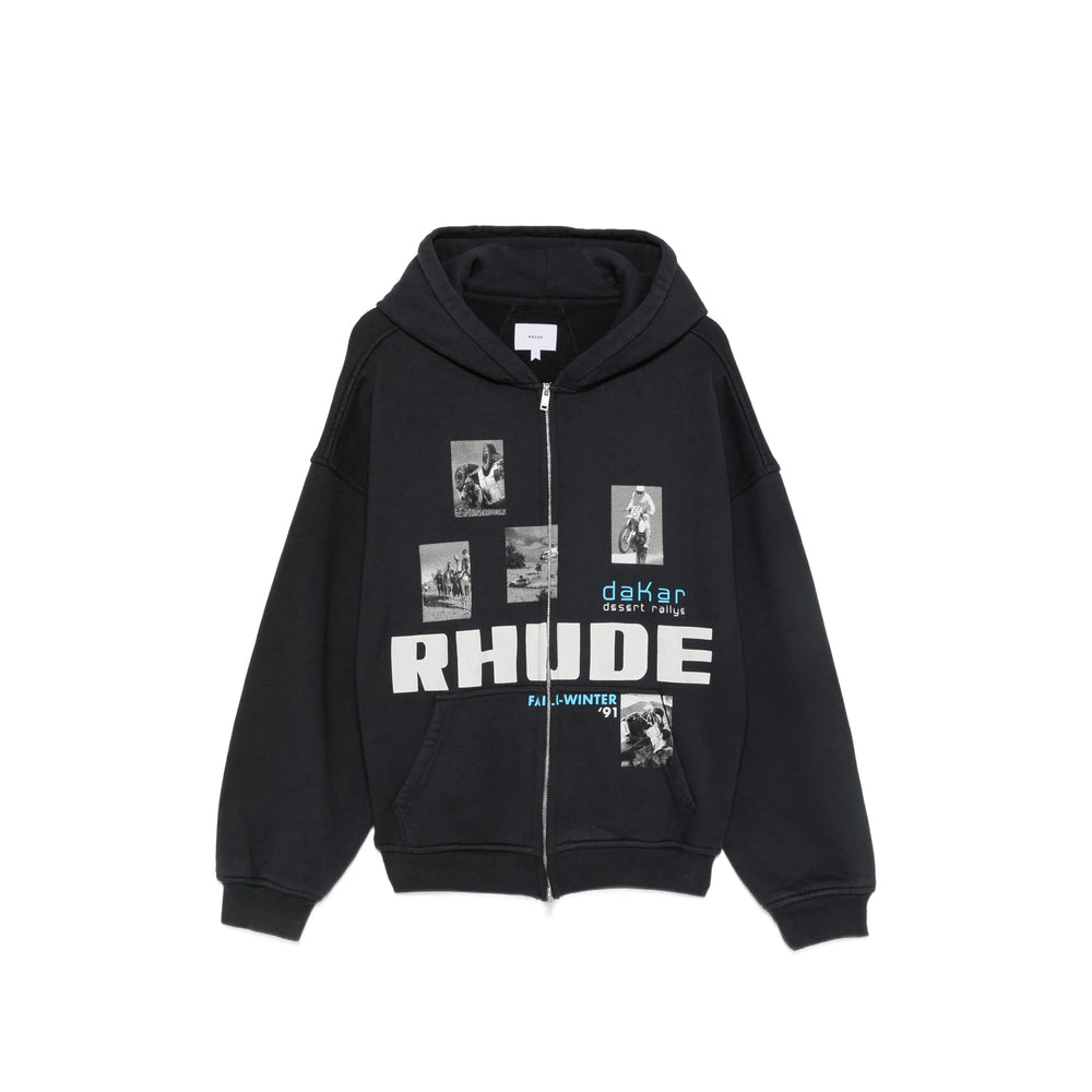 Rhude Black Sweaters & Knitwear - Hoodies Men RHUDE