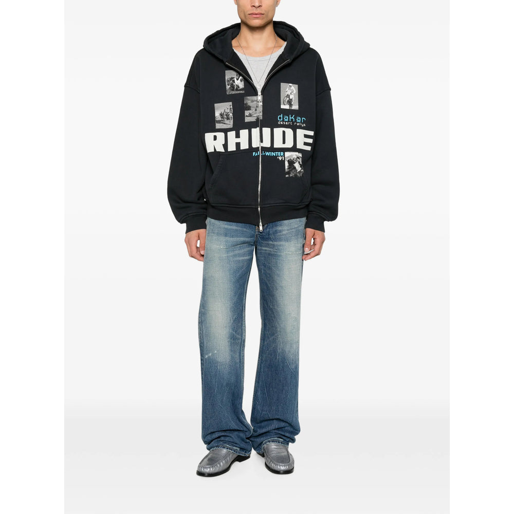 Rhude Black Sweaters & Knitwear - Hoodies Men RHUDE