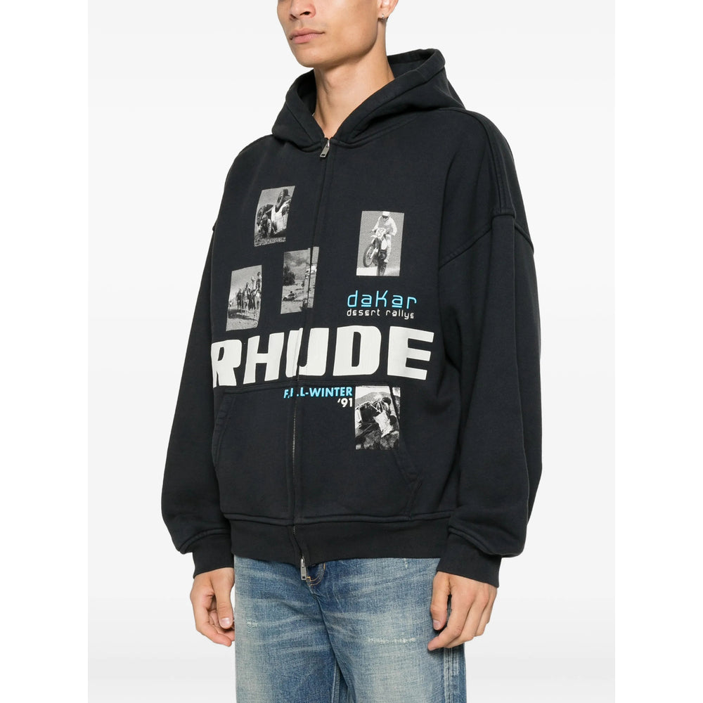 Rhude Black Sweaters & Knitwear - Hoodies Men RHUDE