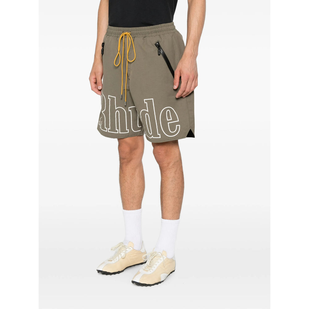 Rhude Green Shorts - Track & Running Shorts Men RHUDE