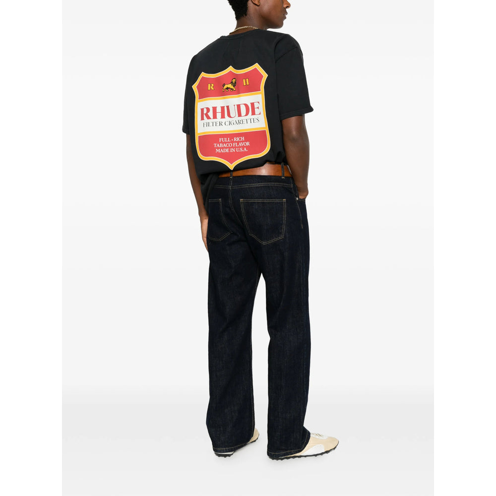 Rhude Black T-Shirts & Vests - T-Shirts Men RHUDE