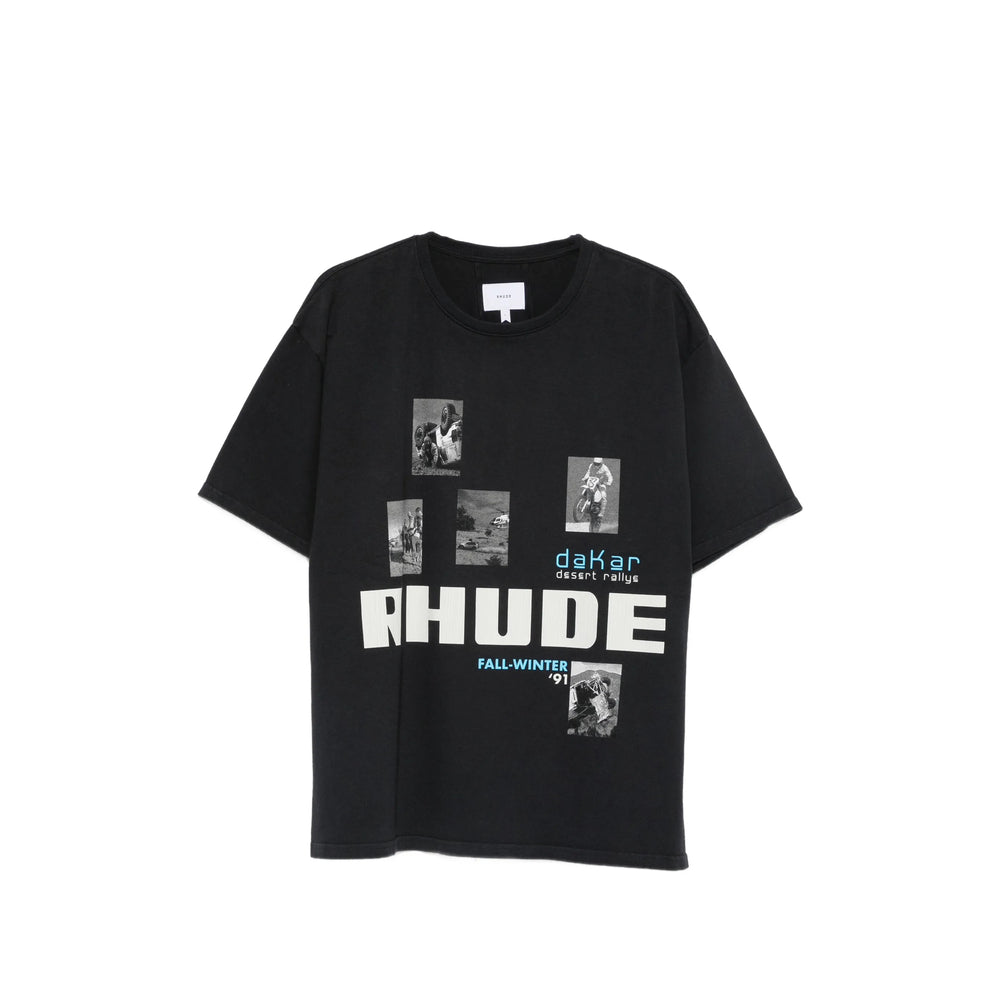 Rhude Black T-Shirts & Vests - T-Shirts Men RHUDE