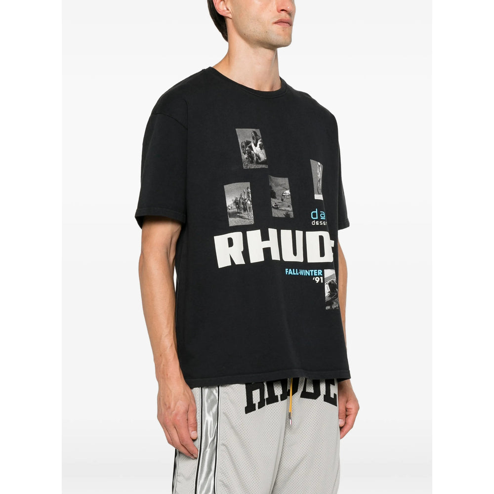 Rhude Black T-Shirts & Vests - T-Shirts Men RHUDE