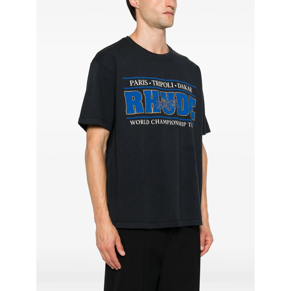 Rhude Black T-Shirts & Vests - T-Shirts Men RHUDE