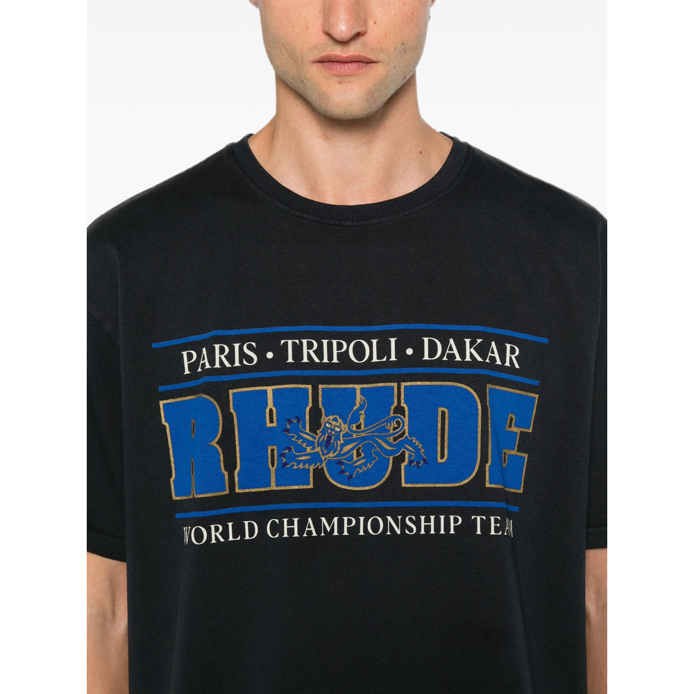 Rhude Black T-Shirts & Vests - T-Shirts Men RHUDE