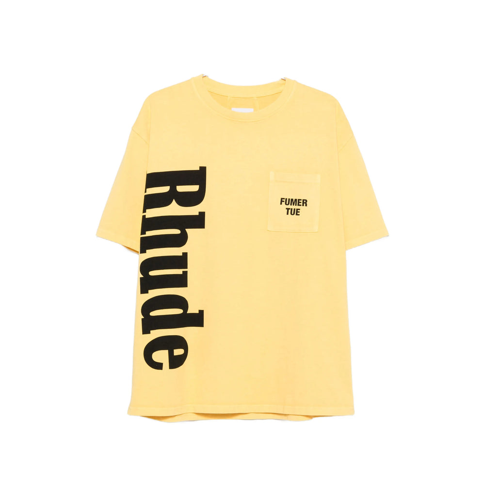 Rhude Yellow T-Shirts & Vests Men RHUDE