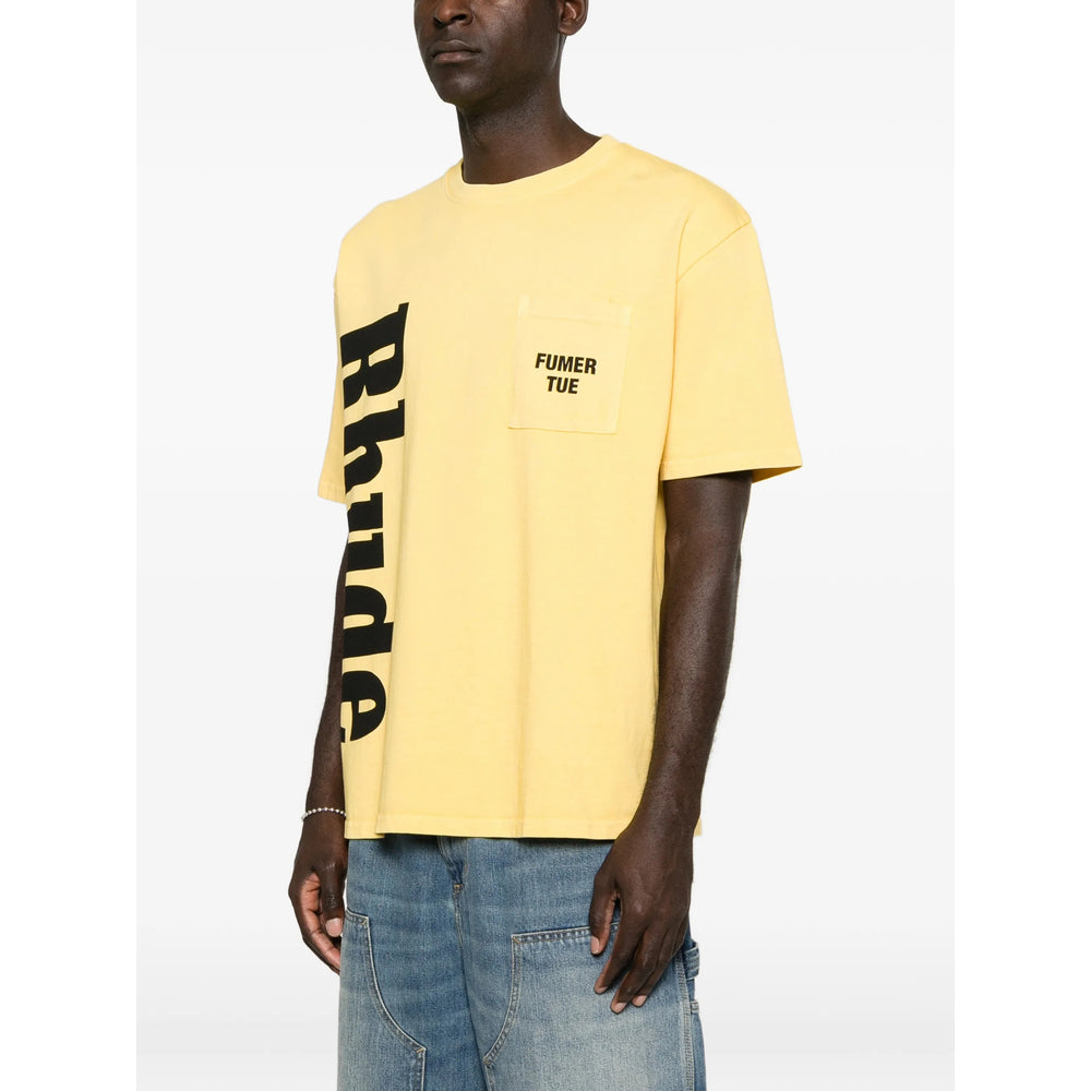 Rhude Yellow T-Shirts & Vests Men RHUDE